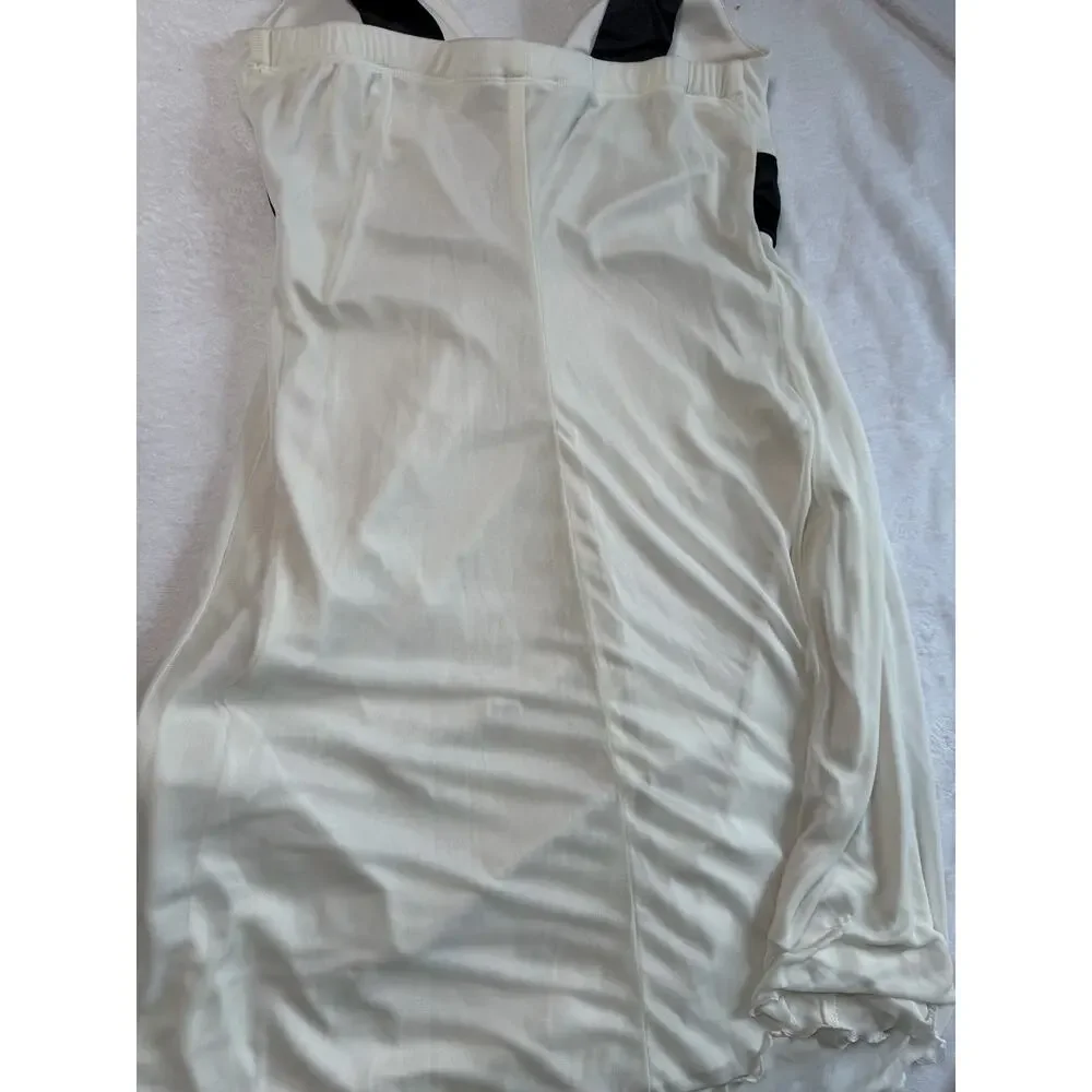 Speechless Y2K Ivory Black Coquette Sabrina Britney Babydoll Dress Medium - Picture 10 of 10
